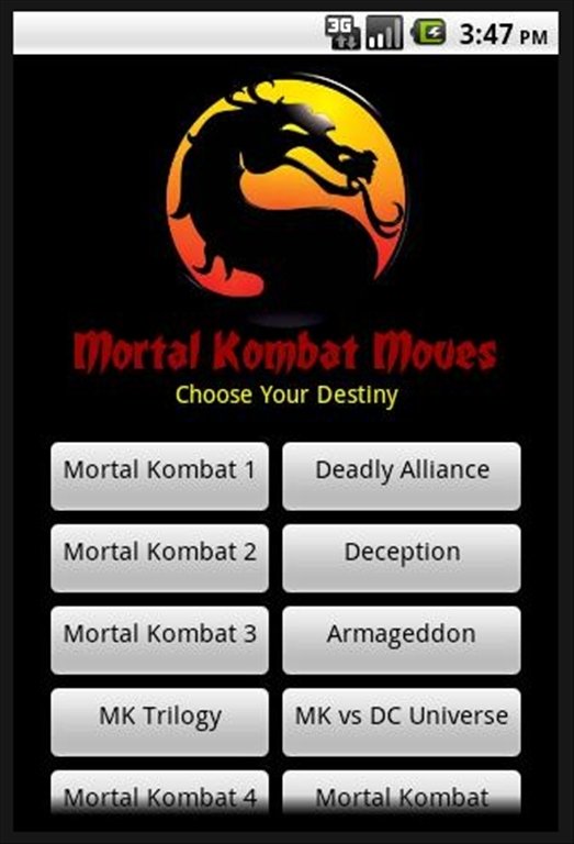 Mortal Kombat Moves APK Download for Android Free